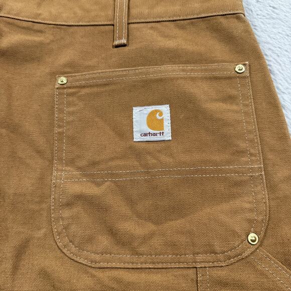 Vintage Carhartt Pants Mens 42x32 Brown B01 Loose Fit Double Knee Work USA - Picture 10 of 15